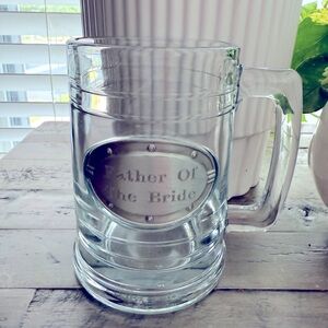 Father of the Bride Glass Beer Mug